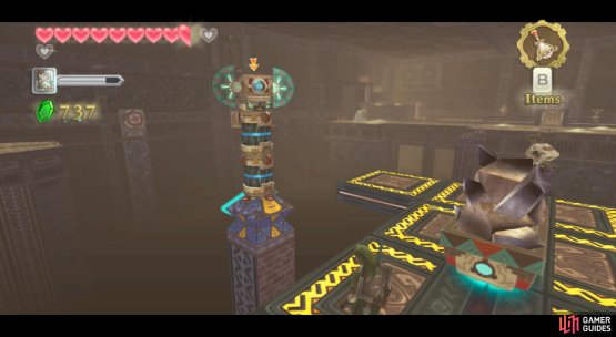 A Beamos in Lanayru Mining Facility.