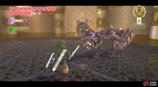 Dark Lizalfos in the Fire Sanctuary.