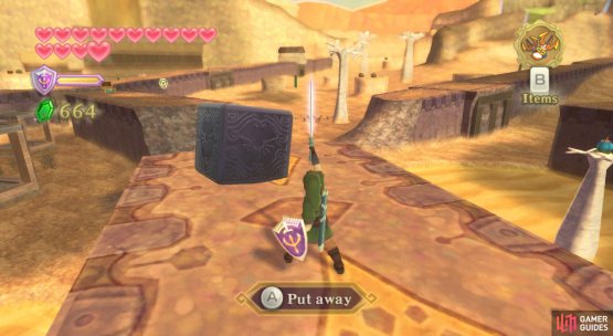 Goddess Cube: Near the area with the cages towards the south. Use the Clawshots to reach the top of the wall to the west.