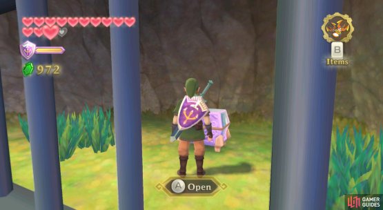After opening chest 2, use the Clawshots to reach chest 4 nearby.
