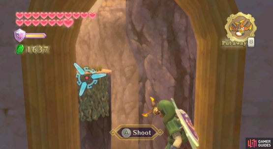 Look for an open window. Along the way, you&rsquo;ll encounter a Lizalfos.
