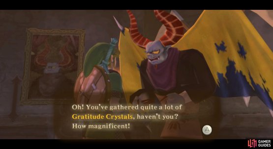 Speak to Batreaux again when you reach certain milestones.