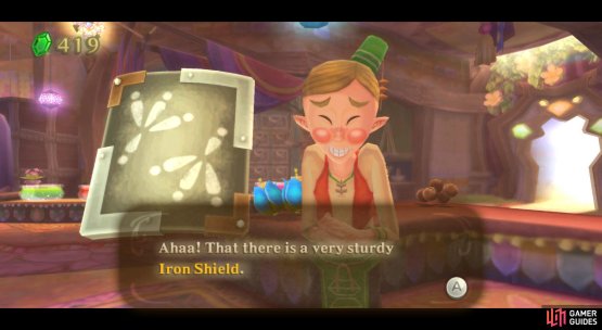 Nevermind the dubious shopkeeper, this is a very robust shield.
