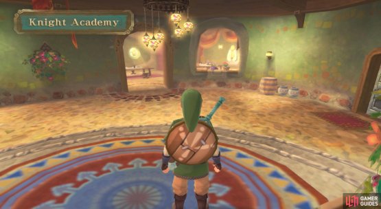 You&rsquo;ll begin the game inside the Knight Academy.