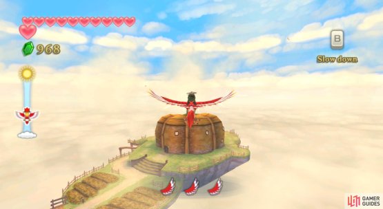 Pumpkin Landing is located towards the south-east.
