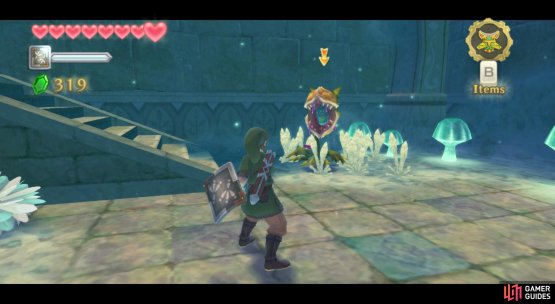 A Quadro Baba lurking in the Skyview Temple.