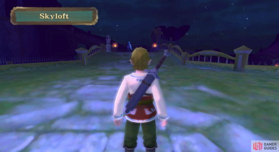 You can also explore Skyloft at night, by sleeping in the beds.