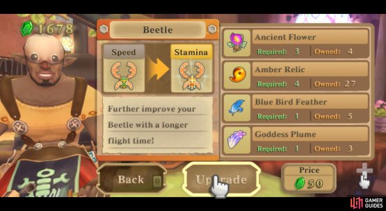 You&rsquo;ll need many Ancient Flowers; remember to look  near activated Timeshift Stones in the Lanayru Province!