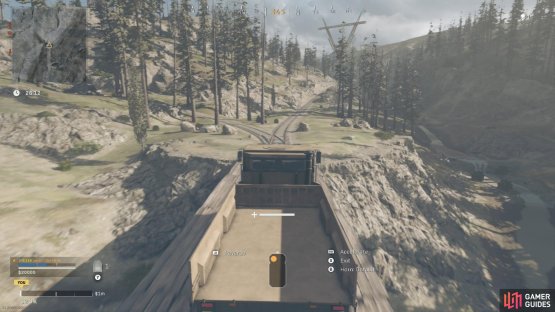 Cargo Truck when driving 