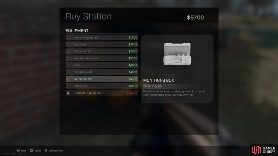 Purchase a Munitions&rsquo; Box for $4,500.