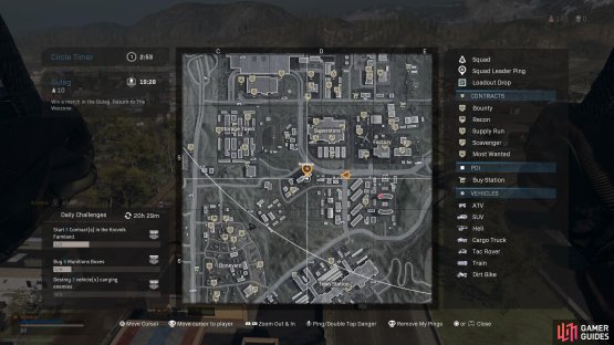 Head to this location of Verdansk Graveyard