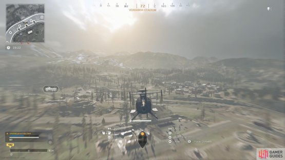 Helicopter when driving 