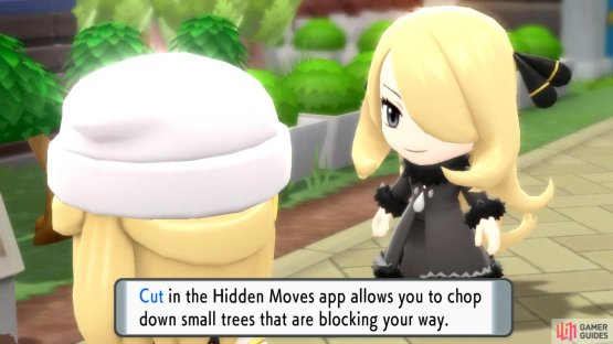 Cut will allow you to get through small trees