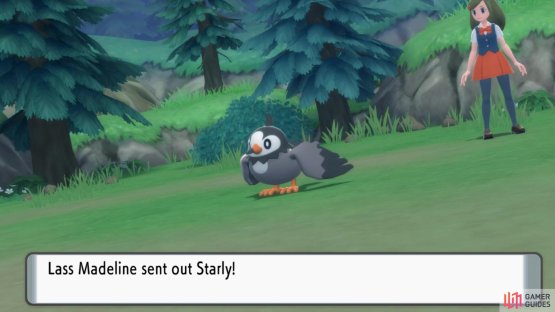 Lass Madeline sends out a Starly