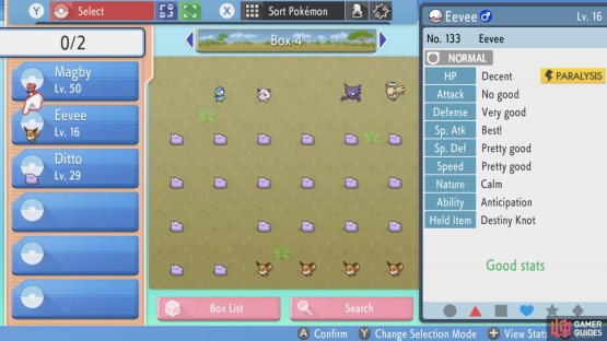 Here, we breed our random Nature Eevee&hellip;