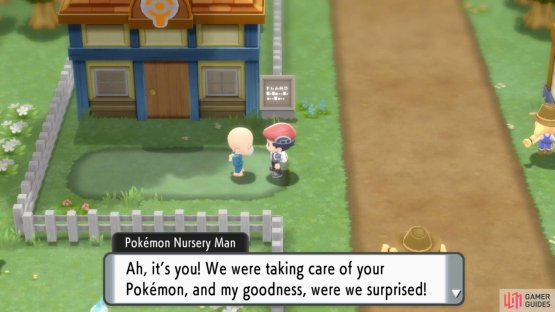 The old man will face right when an egg is available.