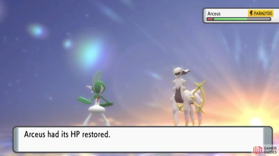 Recover will restore Arceus&rsquo;s HP, dragging this fight out.