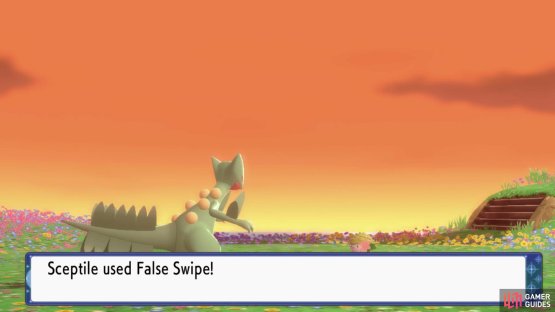 Sceptile is immune to Leech Seed and can utilize False Swipe.