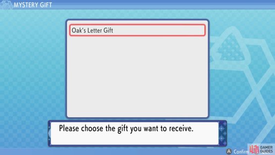 If you&rsquo;re within the distribution period, Oak&rsquo;s Letter will appear among the options.
