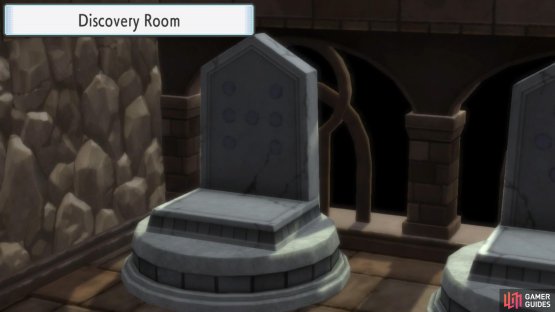 Inside, there are 3 platforms, each representing one of the Hoenn titans.
