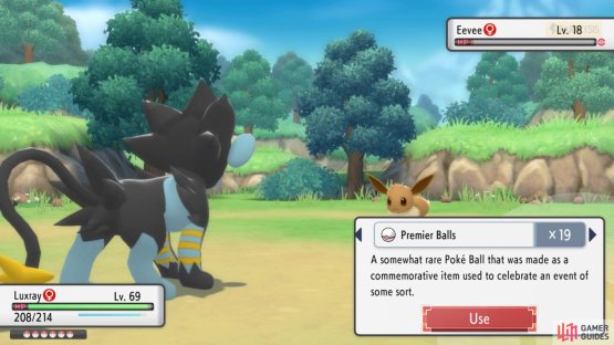 You can then encounter and chain Eevee in the Trophy Garden.