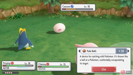 You need to KO one of the Pok&eacute;mon first. Also, be careful that Chansey doesn&rsquo;t KO the Pok&eacute;mon you want.