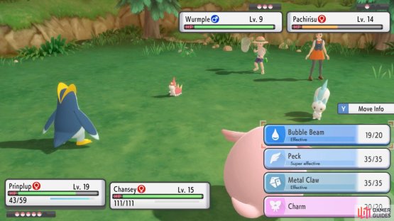 Briana has a single Pachirisu, while Jack has three bugs.