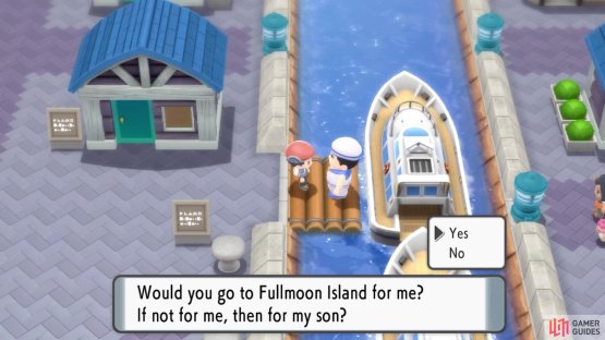 The sailor will then request you to visit Fullmoon Island.