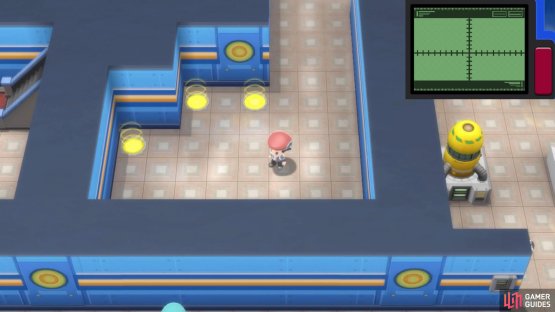 The left-most teleporter leads to Cyrus.