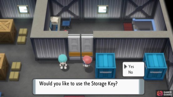 Use the key to unlock the door at the nearby Galactic Warehouse.