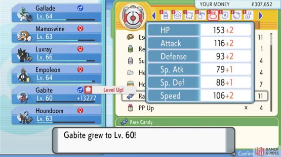 If you&rsquo;re lazy, you can use Rare Candies if Gible/Gabite are high Level.