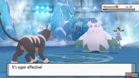 A decent Fire-type that&rsquo;s not slow should KO Abomasnow with ease.