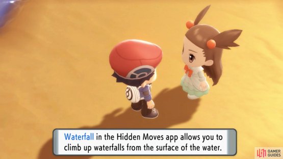 After defeating Volkner, she&rsquo;ll give you HM Waterfall so you can challenge the League.
