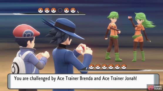 Ace Trainers Brenda and Jonah.