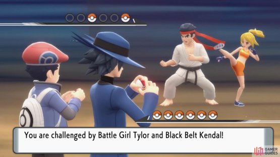 Battle Girl Tylor and Black Belt Kendal.