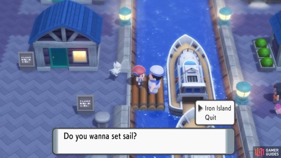Speak to this sailor to hitch a ride to Iron Island.