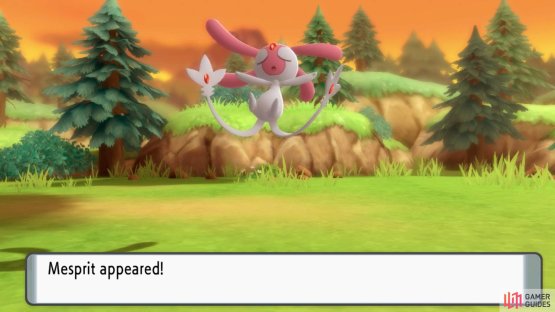 Mesprit&rsquo;s HP and status condition will carry over.