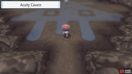 To find Uxie, head over to Acuity Cavern in the center of Lake Acuity.