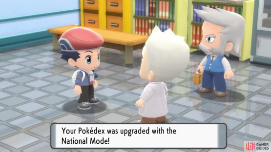 After seeing all 150 or 151 Sinnoh Pok&eacute;dex, Oak will upgrade your Pok&eacute;dex.