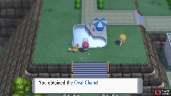 His reward, the Oval Charm boosts the rate of obtaining eggs.