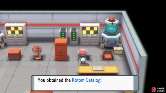 After Rotom enters the first appliance, you&rsquo;ll receive the Rotom Catalog.