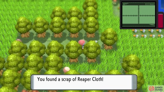 At the end of the path is a rare Reaper Cloth.
