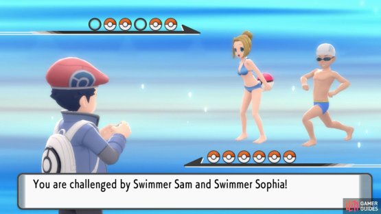 Swimmer Sam and Sophia.