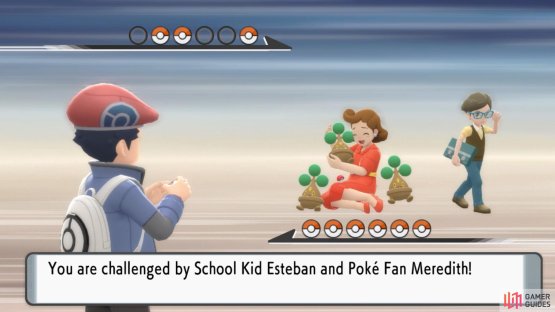 School Kid Esteban and Pok&eacute; Fan Meredith.