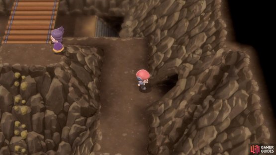 This is the cave that leads to the new section of Victory Road.