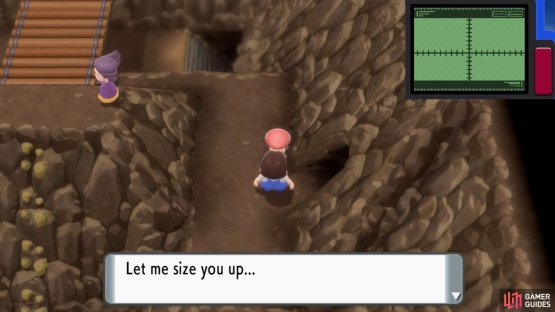 This guy is blocking a cave near the north exit.