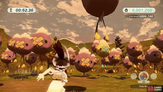 Focus on the yellow balloons whenever they pop up