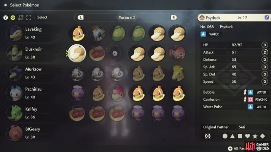 Pick any Water-type Pok&eacute;mon 