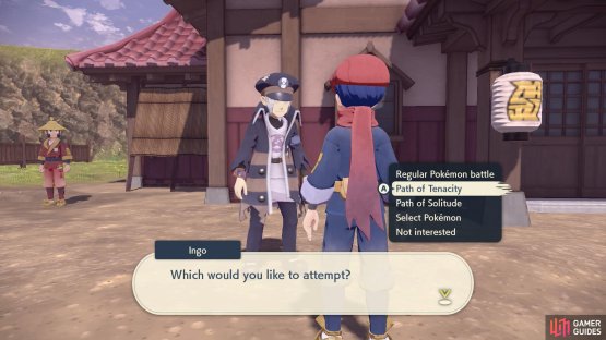 Speak to Ingo to take on new challenge battles.
