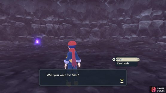 Investigate the center of the cavern to get this message.